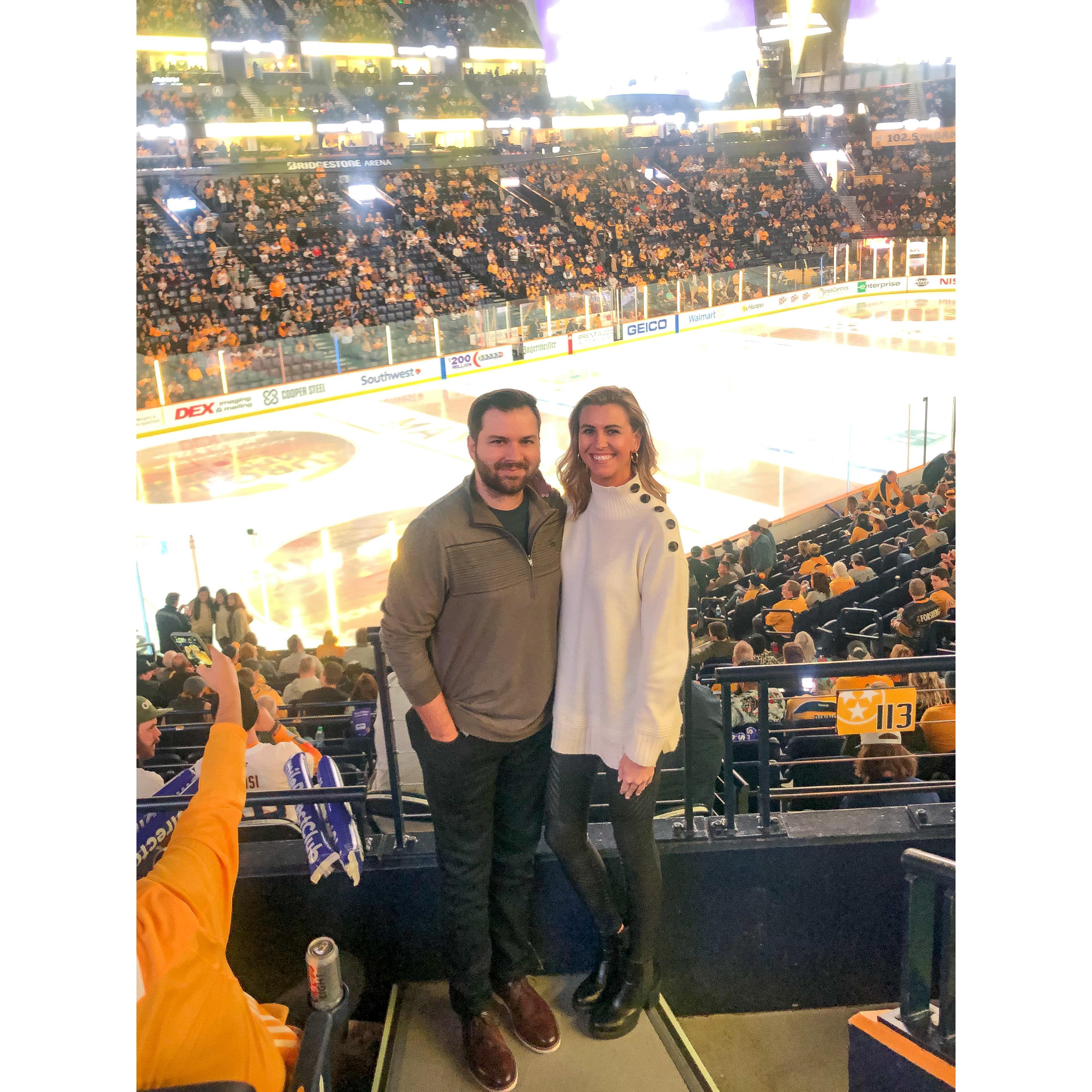 Predator's Game in Nashville- Christmas 2019