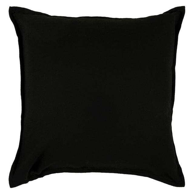 20"x20" Solid Throw Pillow Black - Rizzy Home