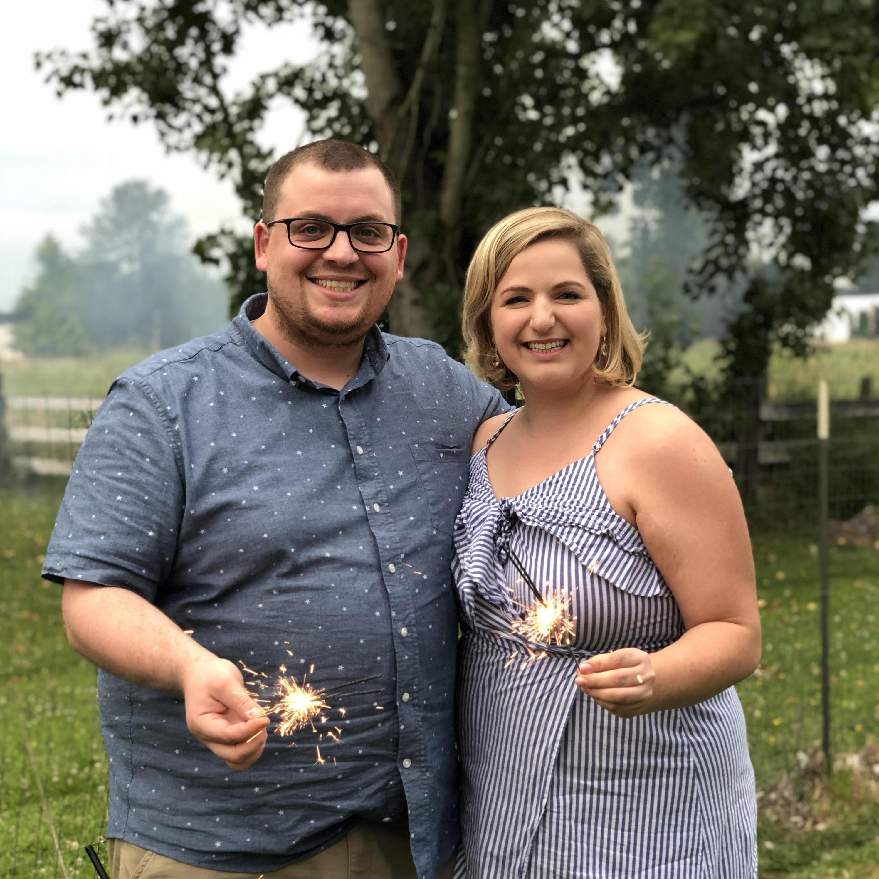 Our first 4th of July together! The sparks were flying!