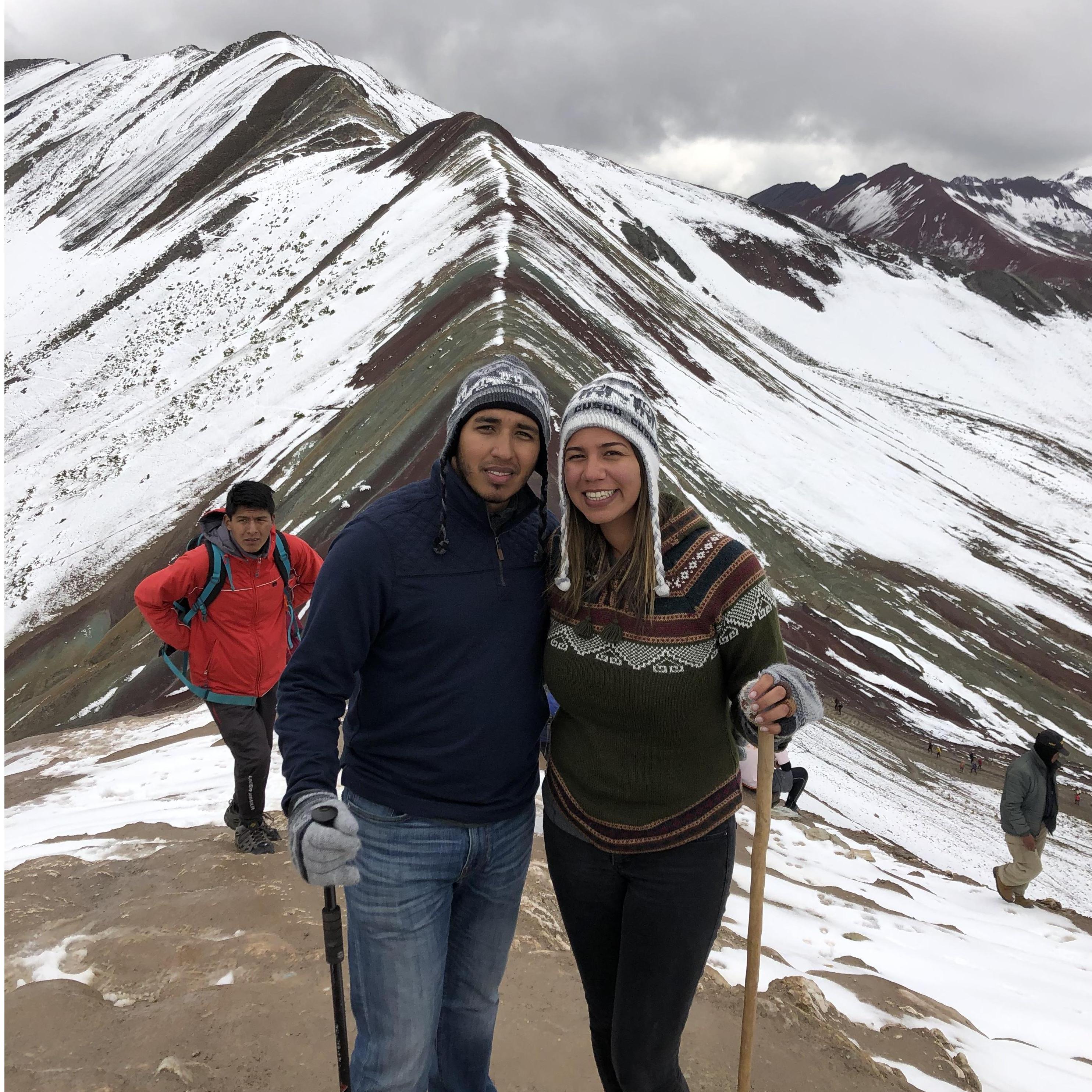 February 2019: One of our many adventures - Rainbow Mountain, Andes Mountain Range, Peru