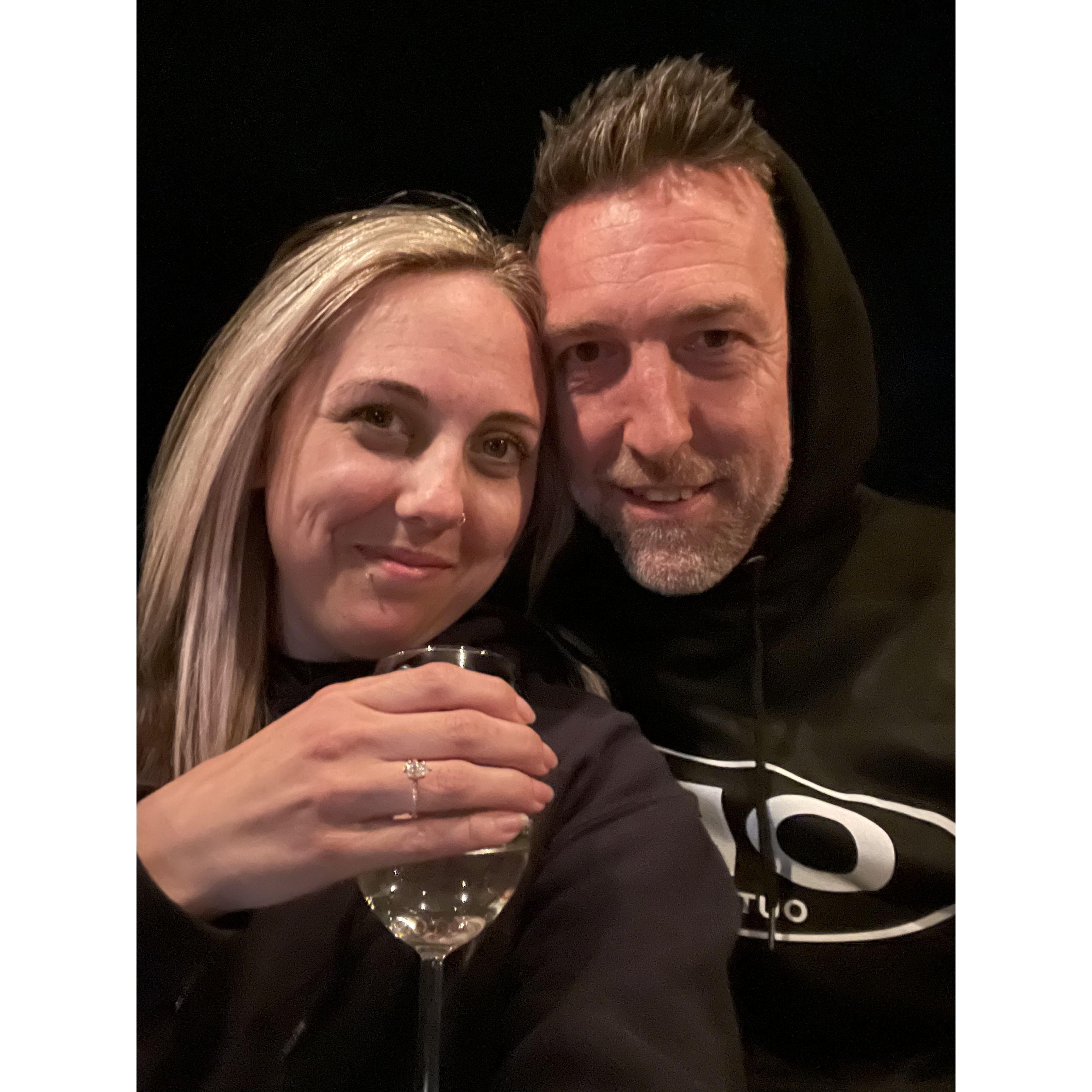 The night we got engaged