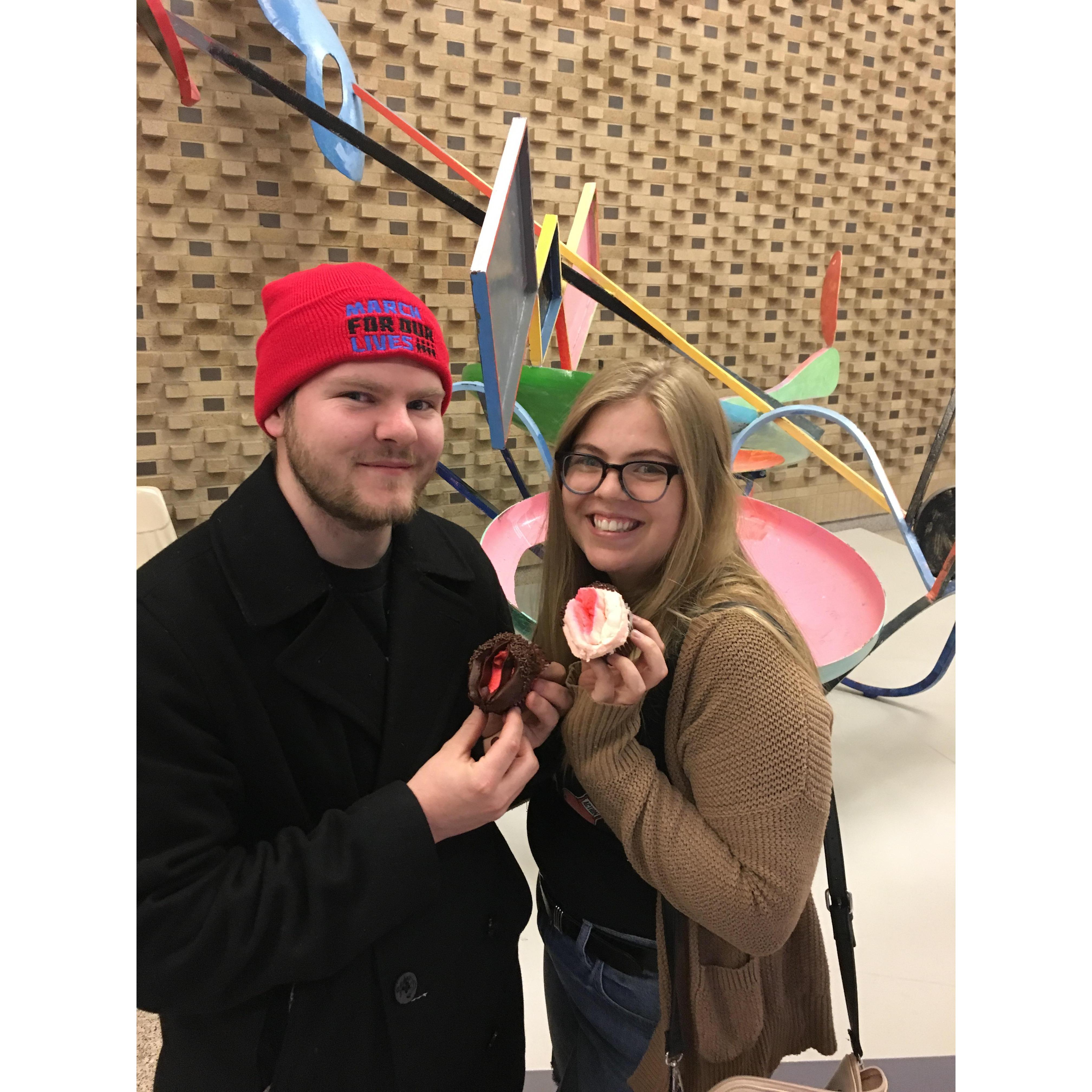 After Hope performed in UC's production of "Out Of Silence" - 2018
