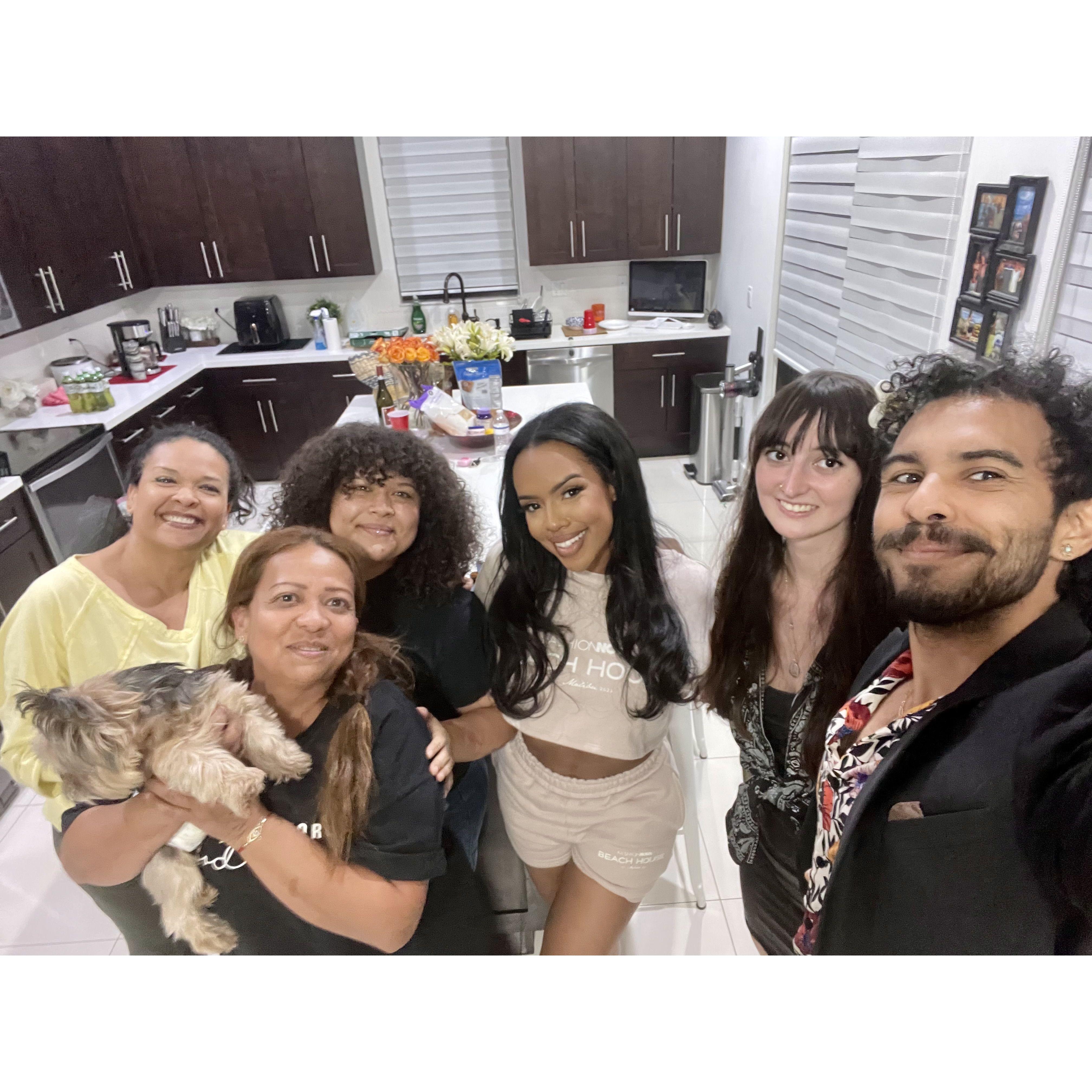 with Seth's family in Miami, FL 8/1/2023