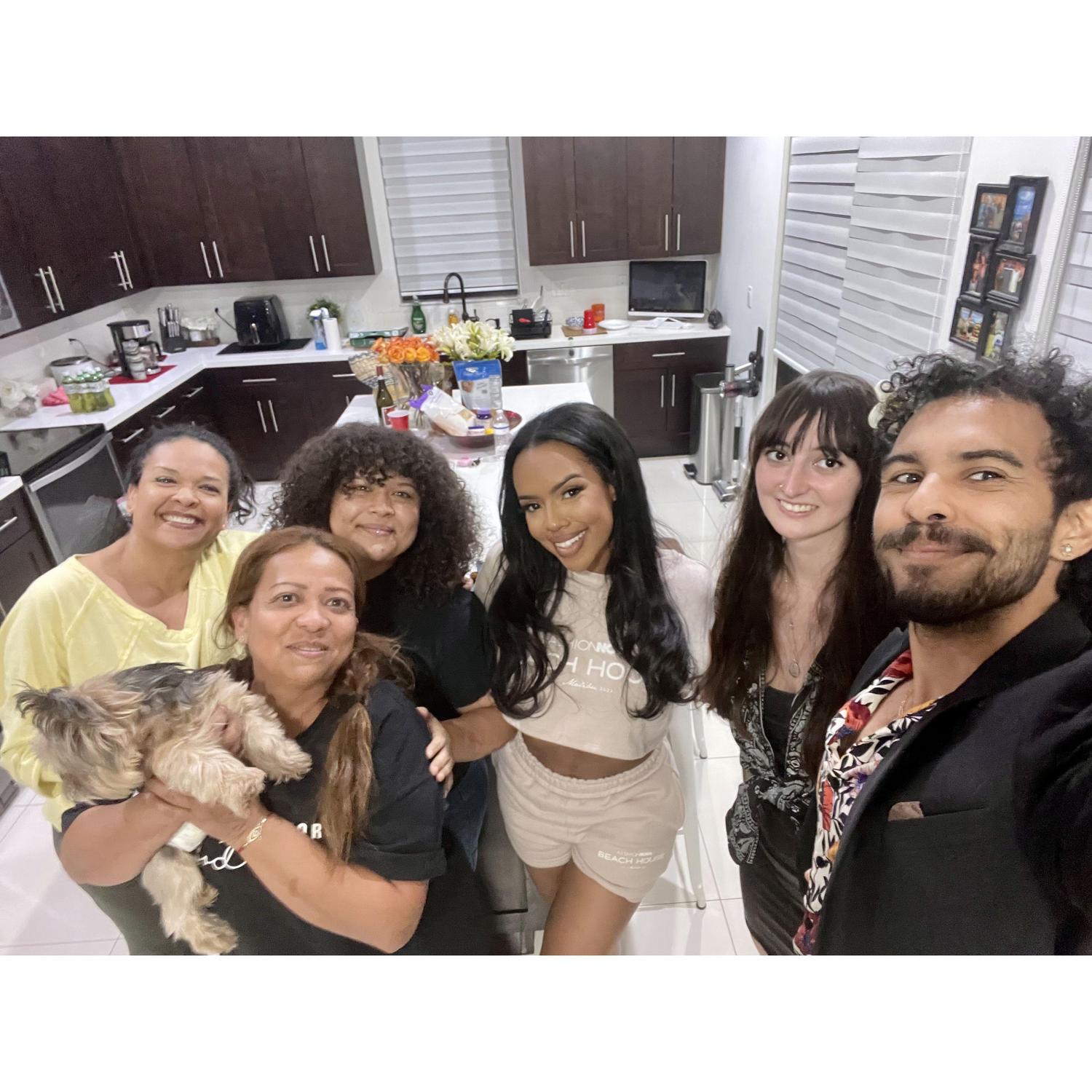 with Seth's family in Miami, FL 8/1/2023