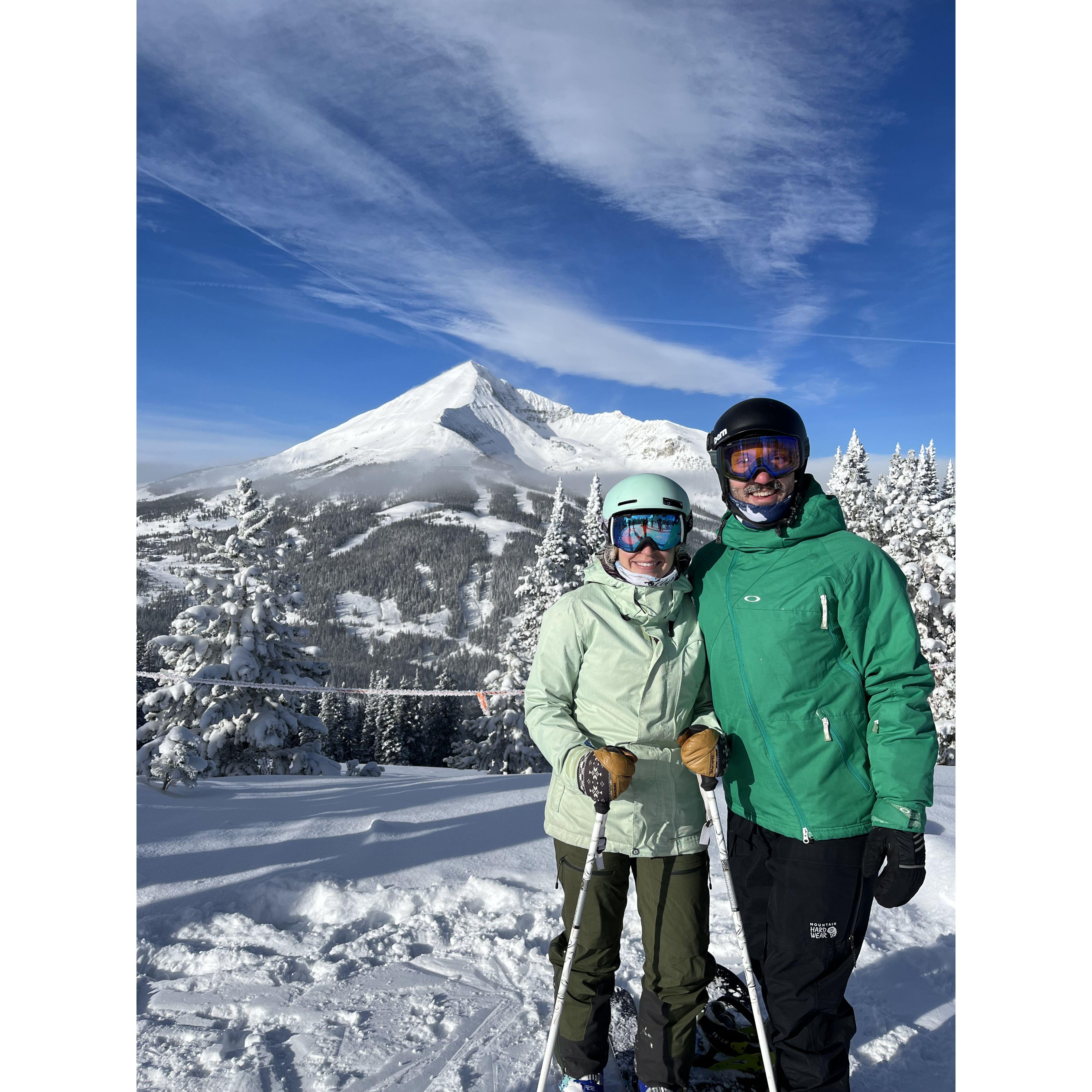 Skiing in Big Sky MT