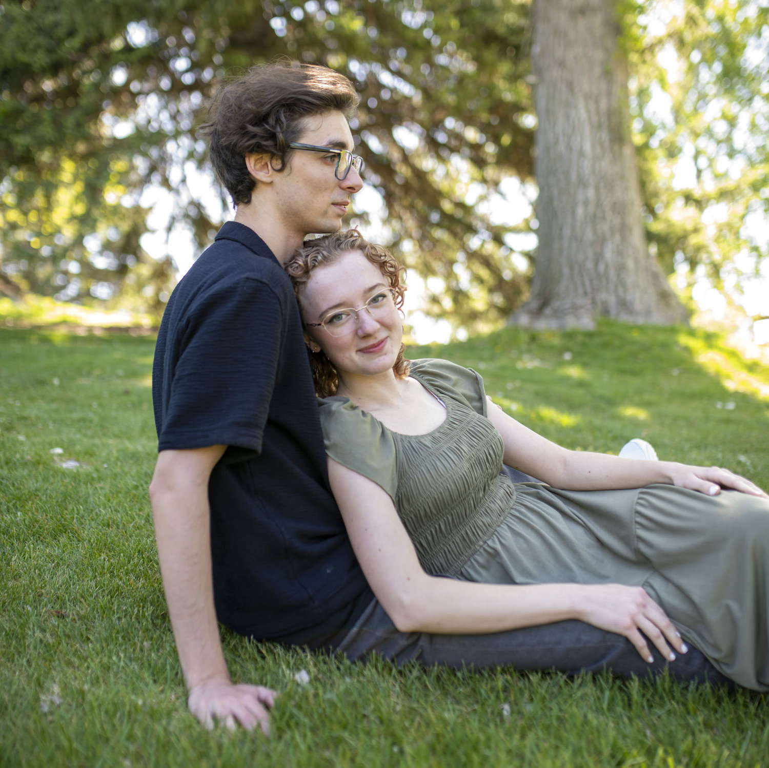 Gabe loves this picture from our engagement photoshoot because he says it looks like a Renaissance painting.