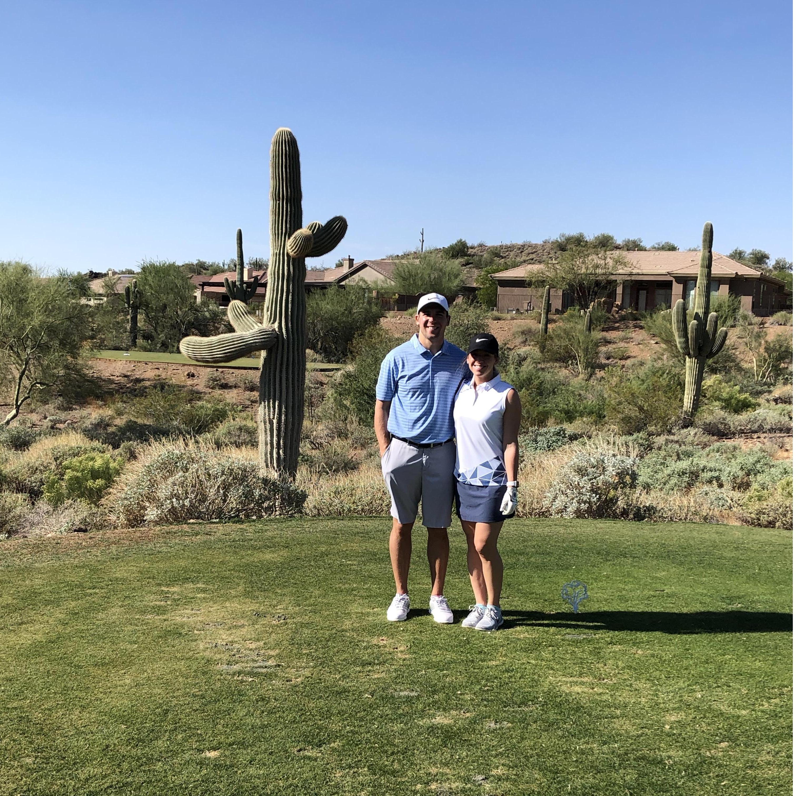 Another golf outing in AZ in October 2019.