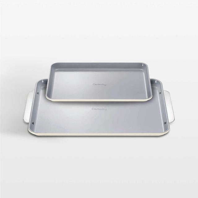 Caraway Cream Non-Stick Ceramic Baking Sheet Duo