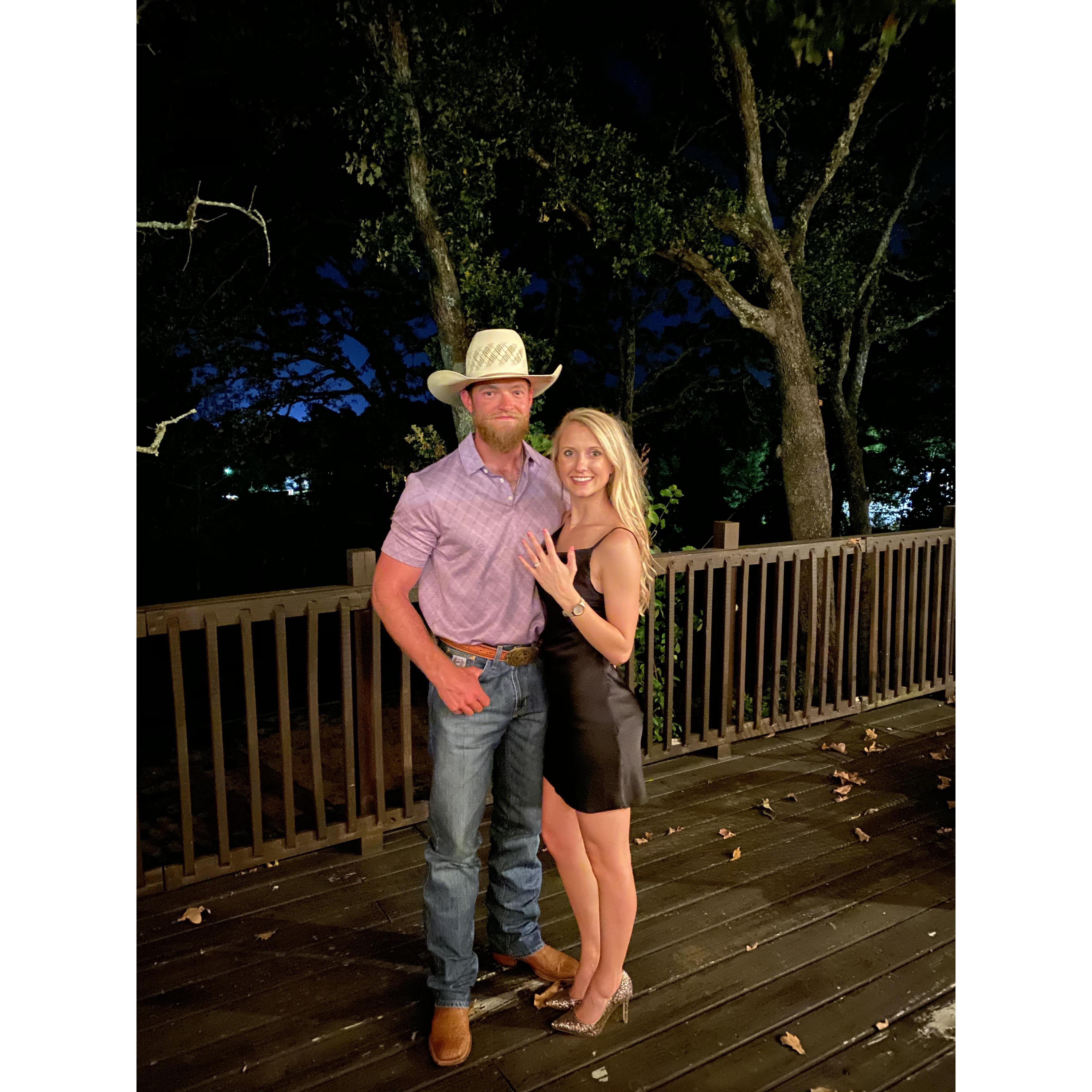 The night he popped the question and I said YES!