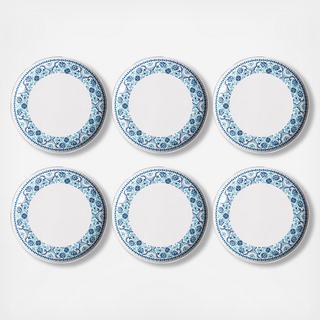 Palazzo Tiles Melamine Dinner Plate, Set of 6