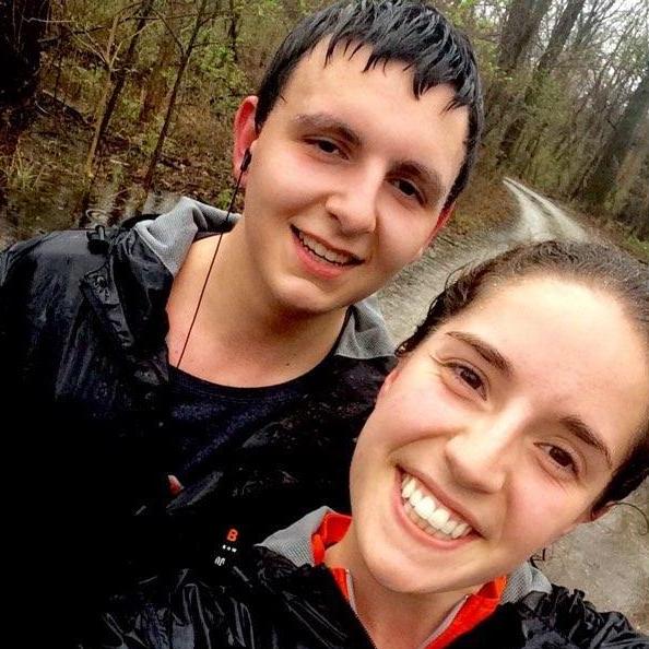 Running in the rain...