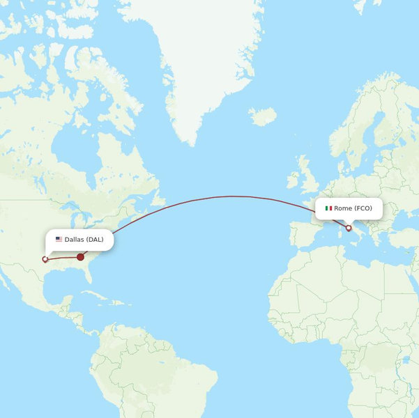 Flights from Dallas to Rome