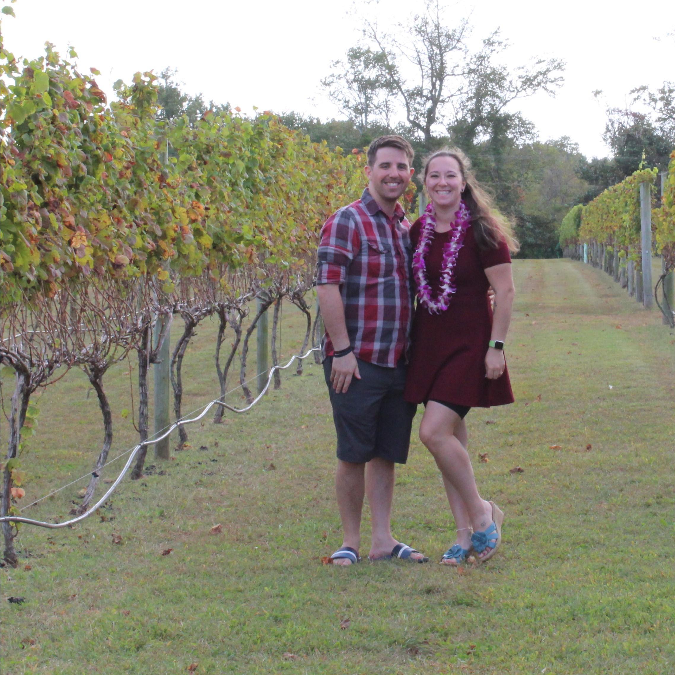 Engagement photos at our Surprise Bridal Shower thrown by Emily, Tracey and Cindy in Cape May - October 2021