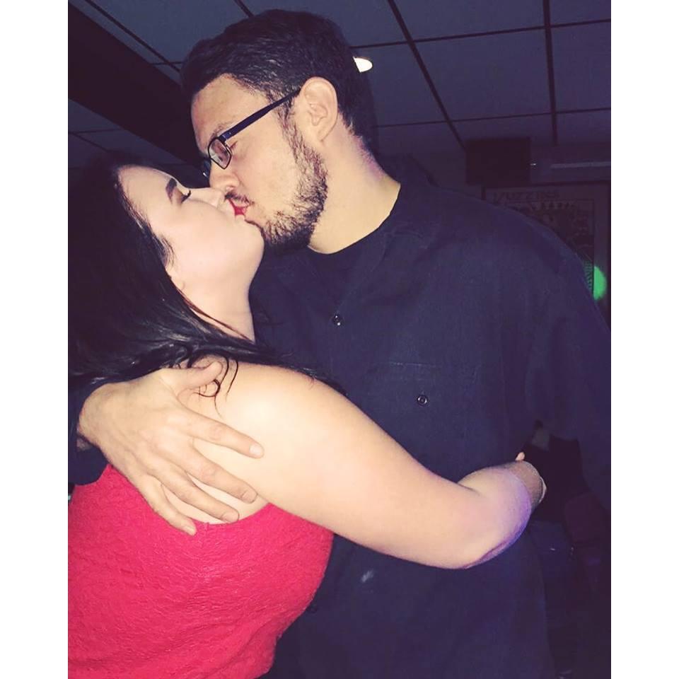 Birthday kiss for Jeremy!