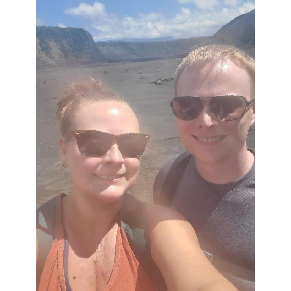 Here we are on the Big Island at Volcano National Park. In a volcano crater. Where you get surprisingly good reception.