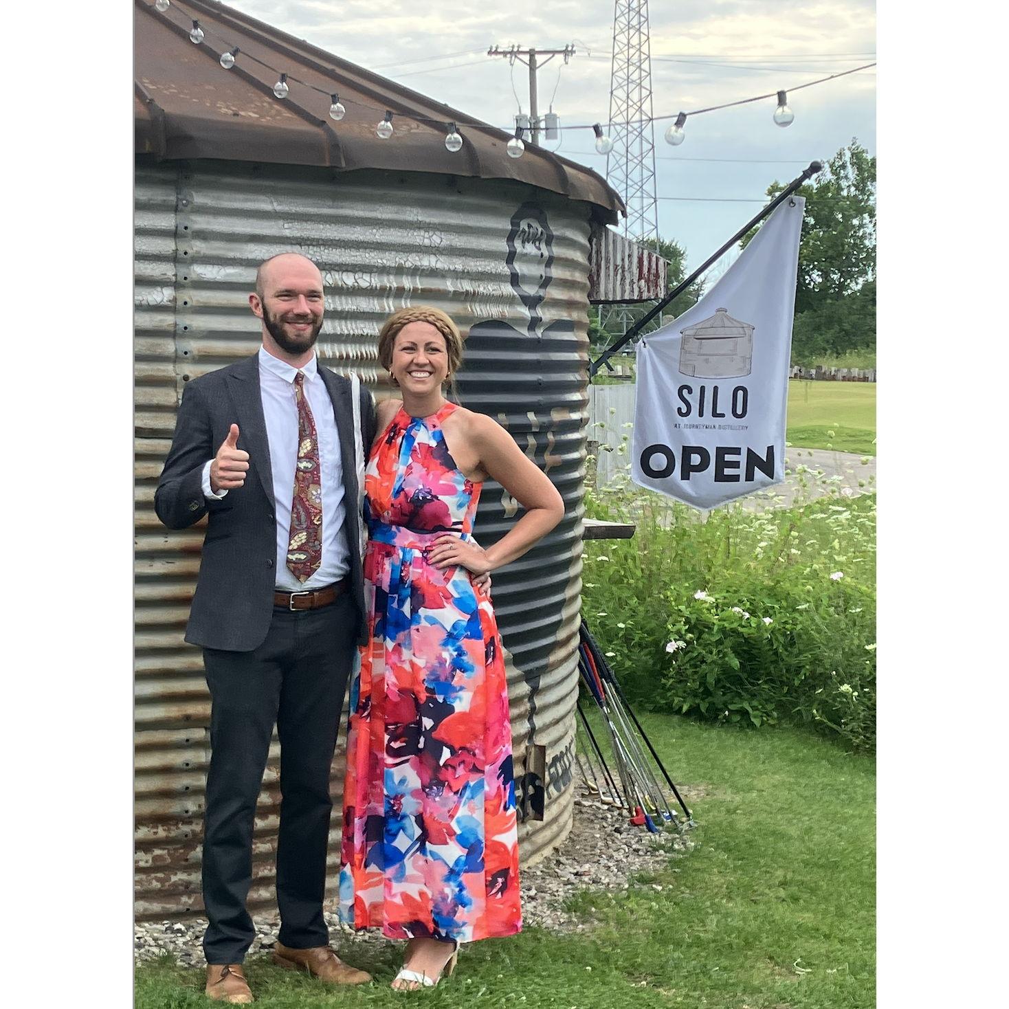 Celebrating a beautiful wedding at Journeyman Distillery - who know we'd be having our reception there too!