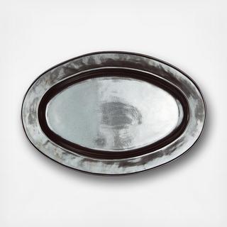 Pewter Stoneware Oval Platter