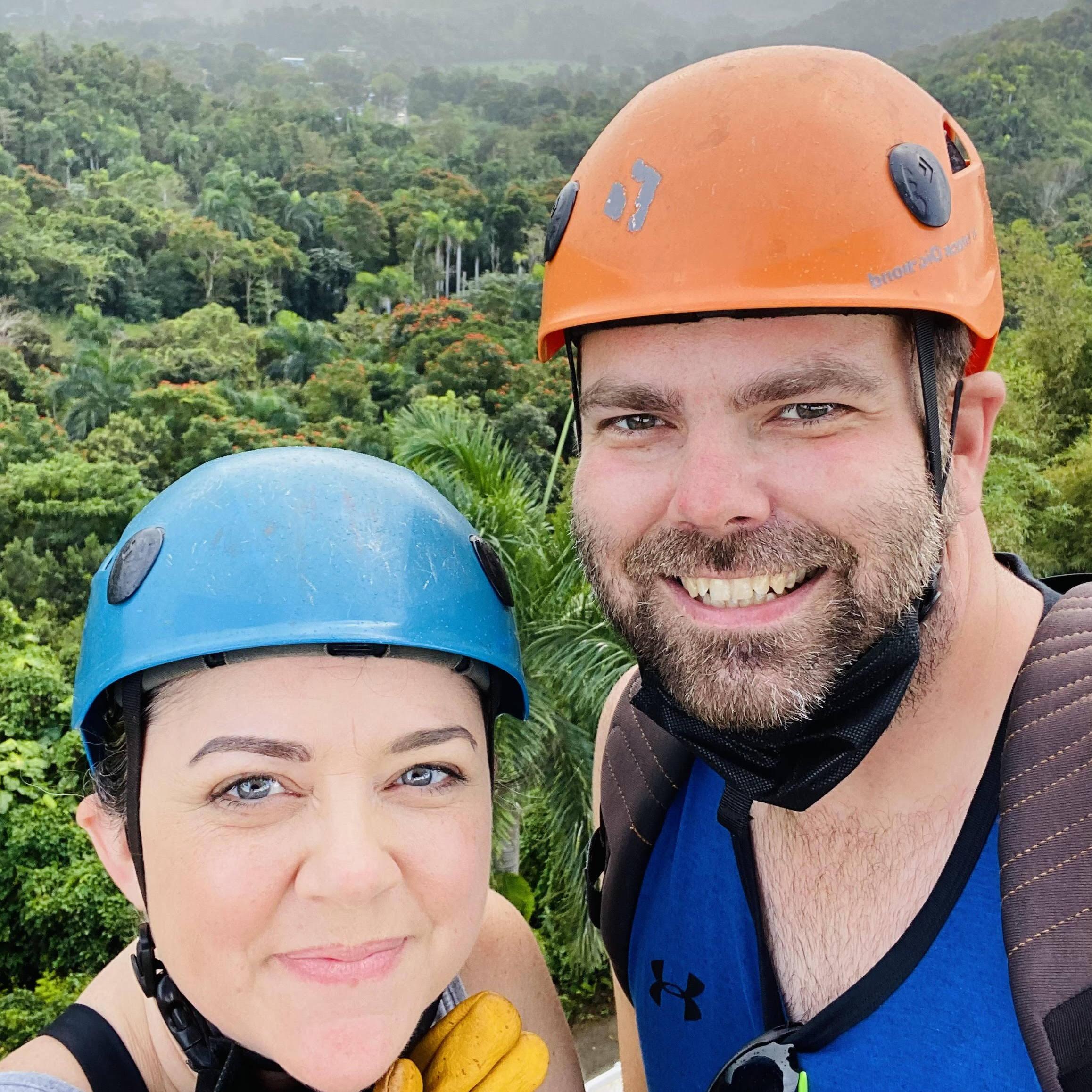 Zipline adventure in Puerto Rico. :)