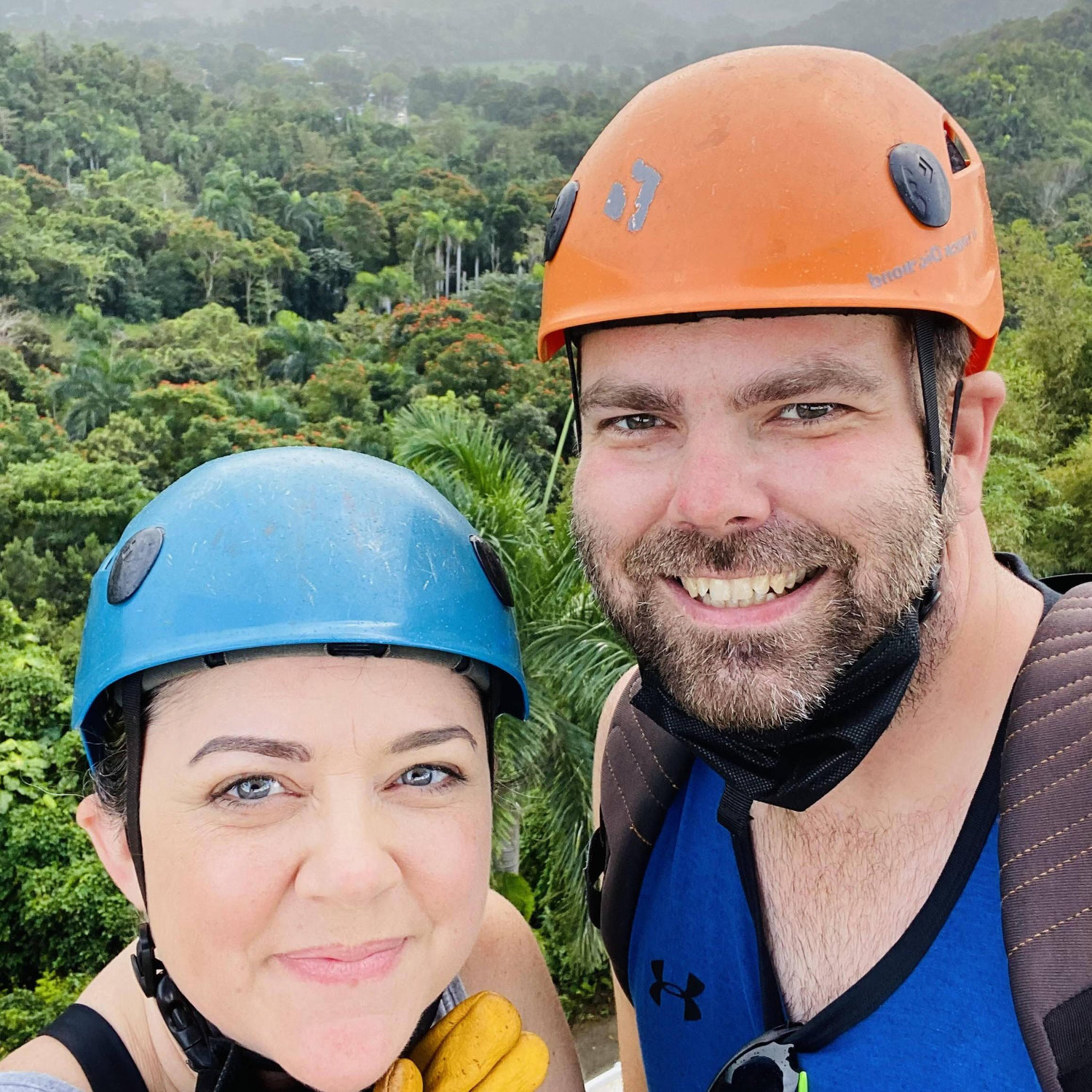 Zipline adventure in Puerto Rico. :)