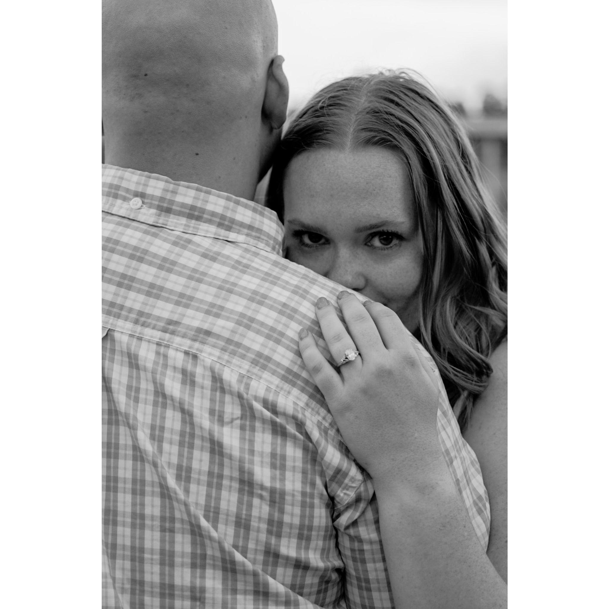 2025. Engagement photos at Castlewood Canyon State Park.