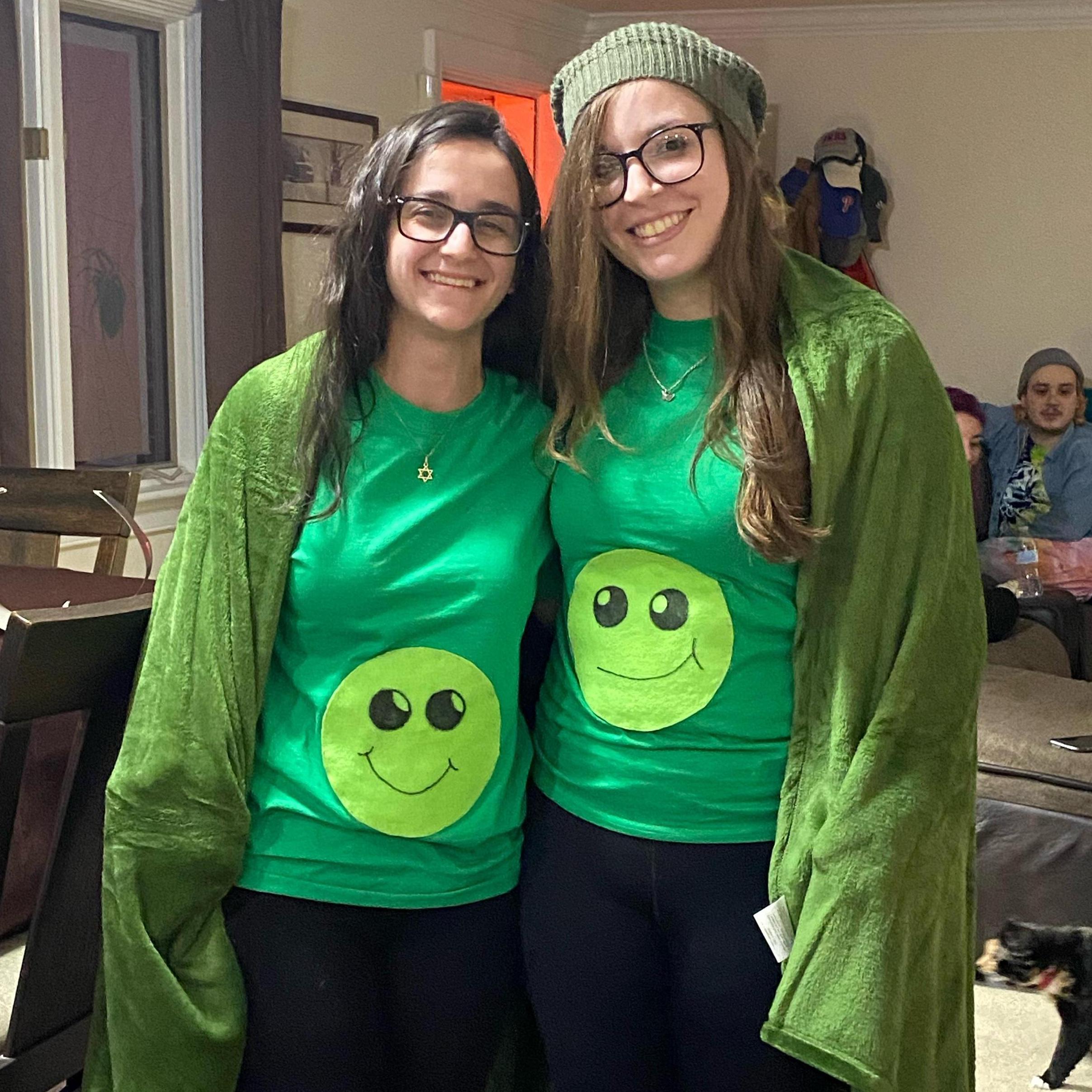 For Halloween Rachael & Ally were two peas in a pod