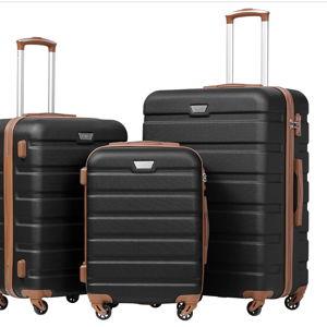 Coolife Luggage 3 Piece Set Suitcase Spinner Hardshell Lightweight TSA Lock