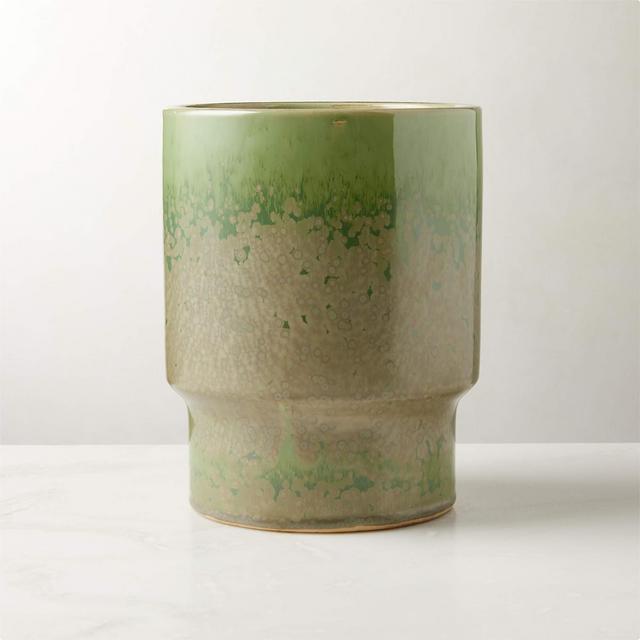 CB2 Leda Green Vase