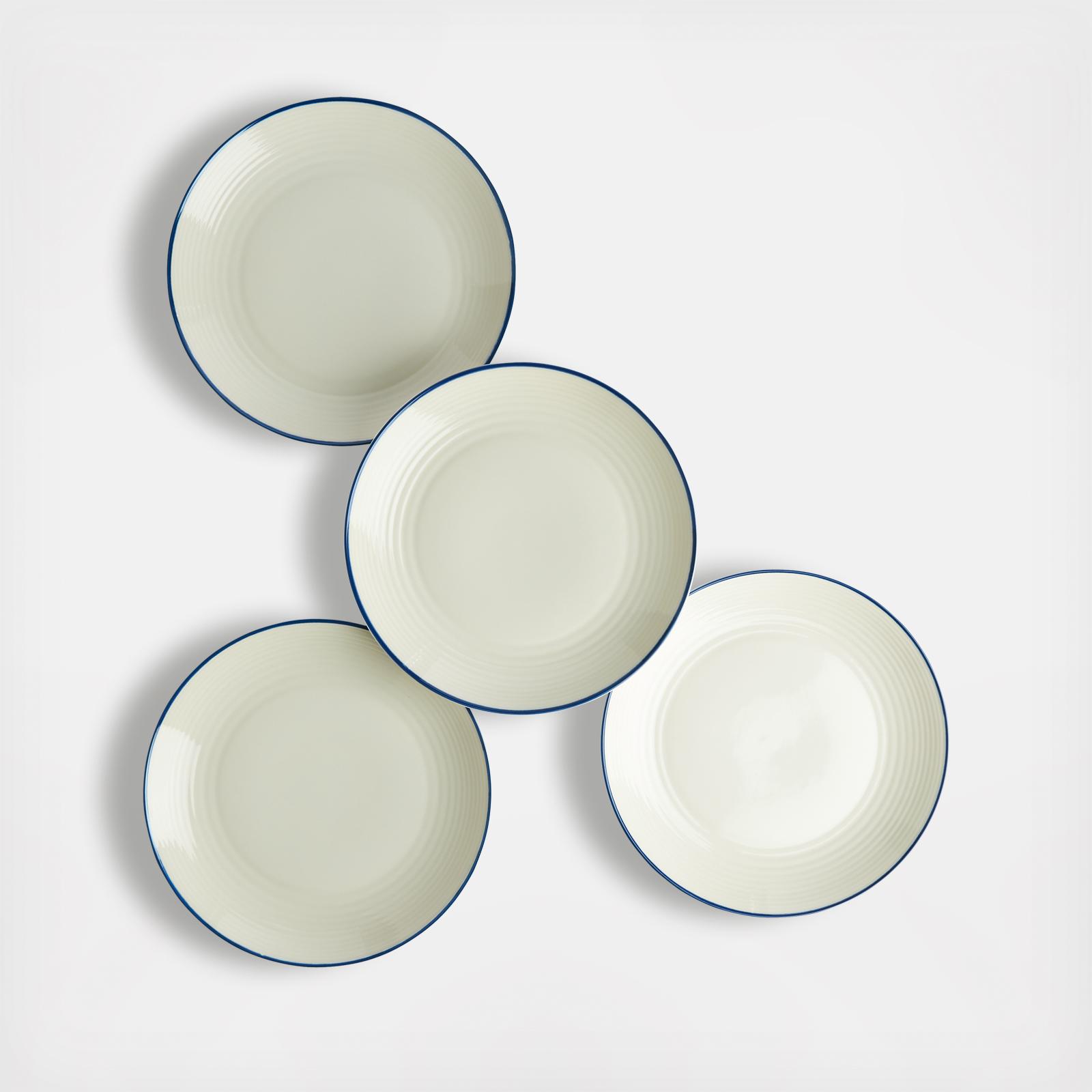 Royal Doulton, Gordon Ramsay Maze Denim Line Dinner Plate, Set of 4 | Zola
