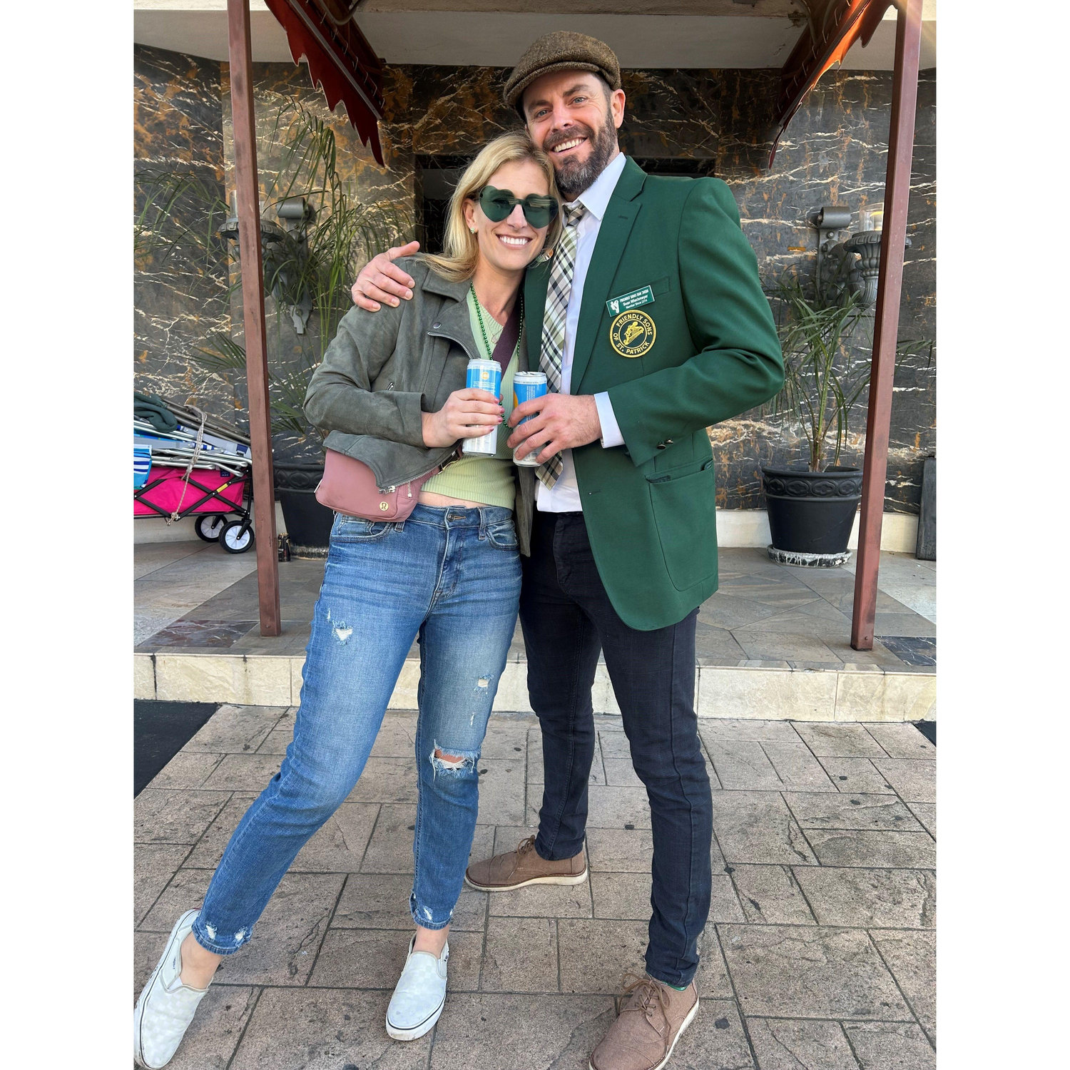 Sean proposed on St. Patrick's Day