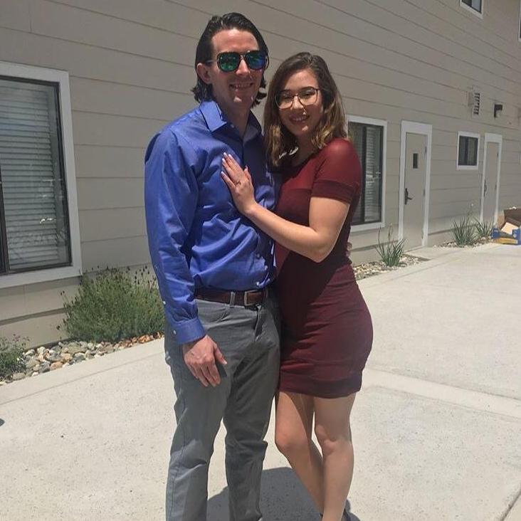 The Happy Couple. Attending a Wedding in May 2018.