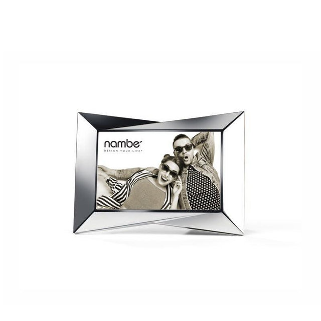 Nambe Bevel Photo Frame - 5"x7" Premium Metal Frame with Stylish Beveled Edges | Modern and Contemporary Alloy Design for a Sophisticated Home Decor Display