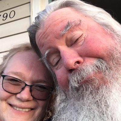 Our very first selfie, goofy like us❤️