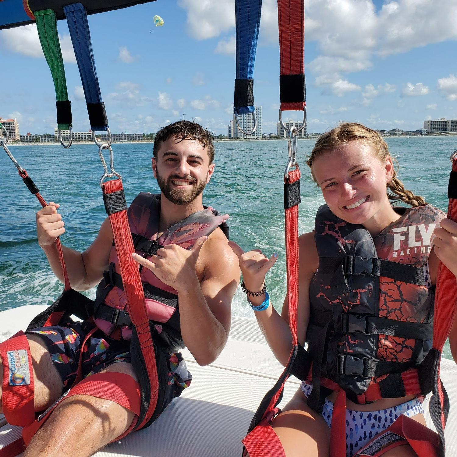 Ryan’s first time parasailing in Myrtle Beach