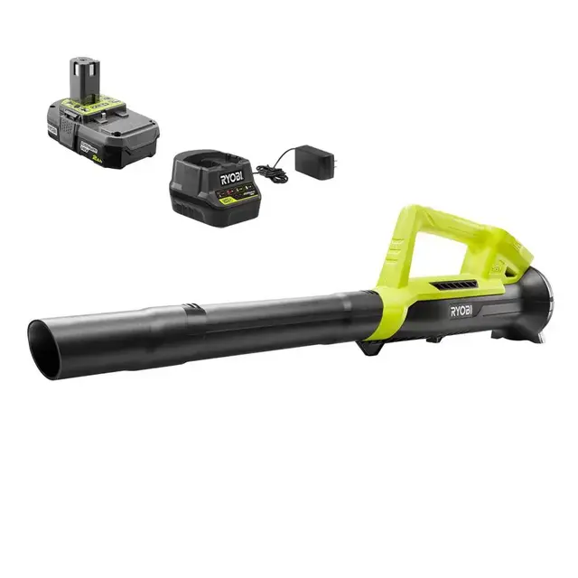 ONE+ 18V 90 MPH 200 CFM Cordless Battery Leaf Blower/Sweeper with 2.0 Ah Battery and Charger