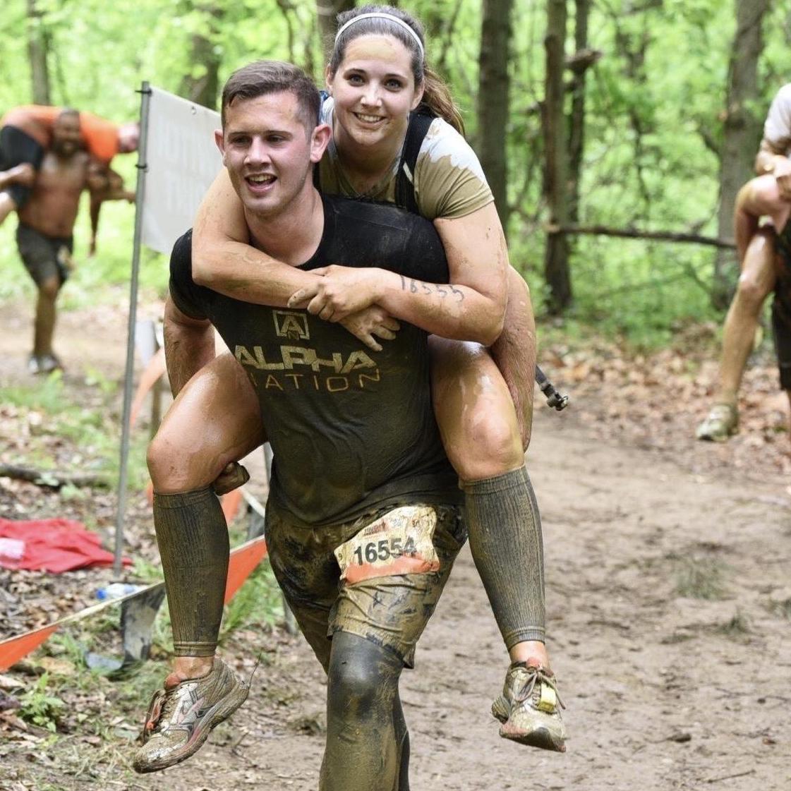Running Tough Mudder together.
