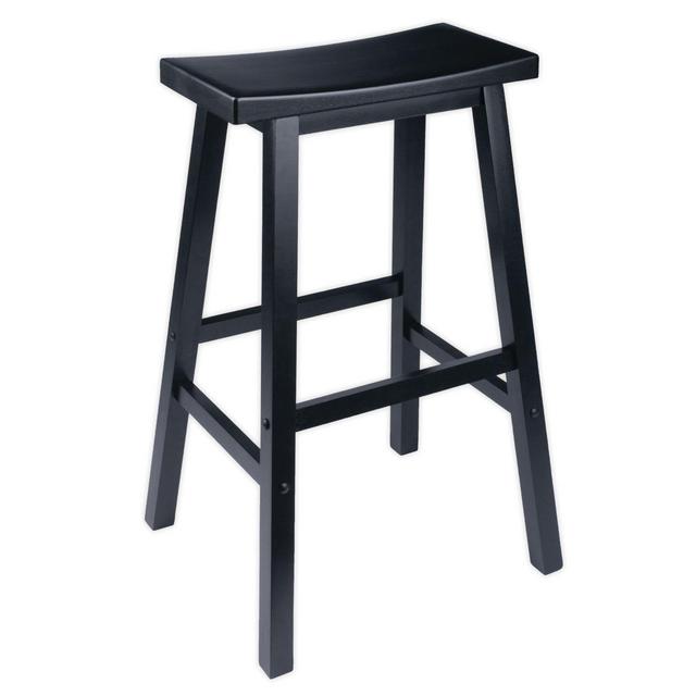 29-Inch Saddle Stool in Black