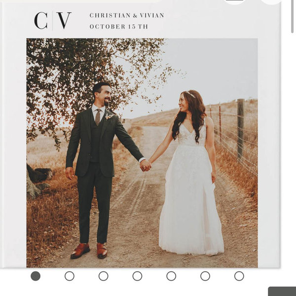 Shutterfly Wedding photo album