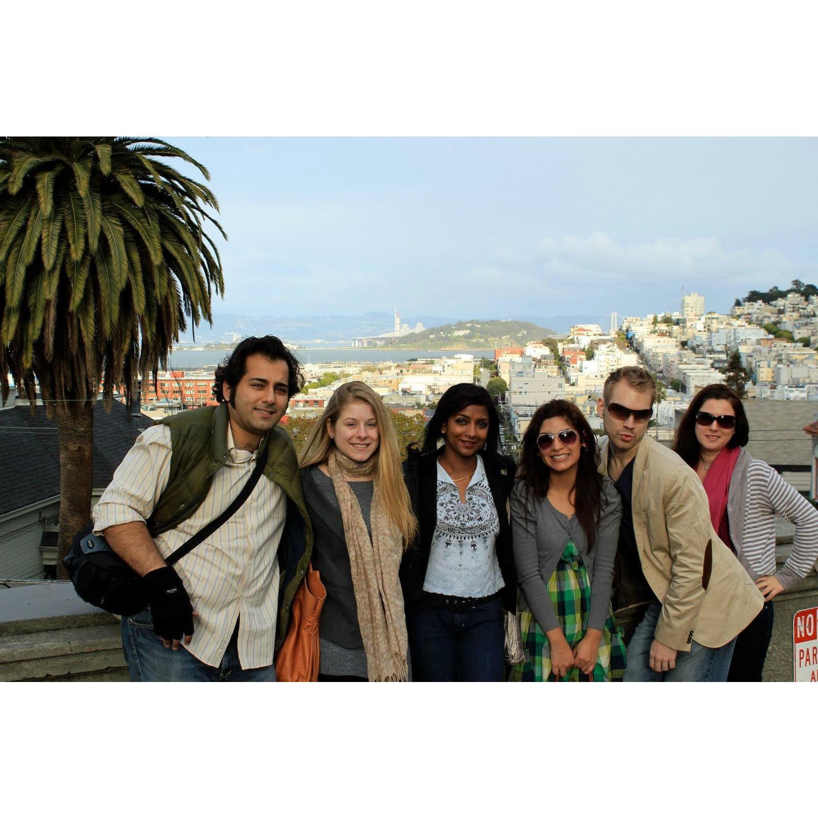 Jenn visited San Francisco circa 2012. She had dinner at G's tiny apartment :)