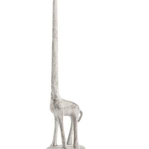 Paper Towel Holder or Free Standing Toilet Paper Holder- Cast Iron Giraffe Paper Holder - Decorative Bathroom Toilet Paper Holder or Stand Up Paper Towel Holder - Antique White by Comfify
