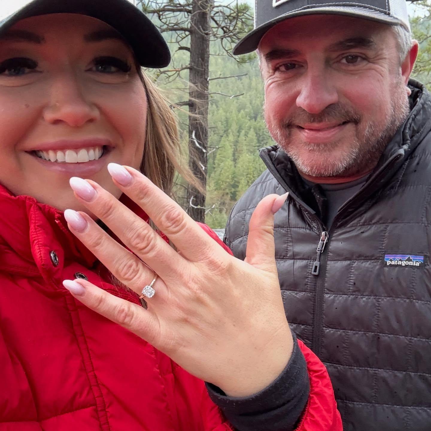 Before we were engaged, whenever we said “I love you,” I’d always ask, “Enough, for forever?” and he'd always say yes.