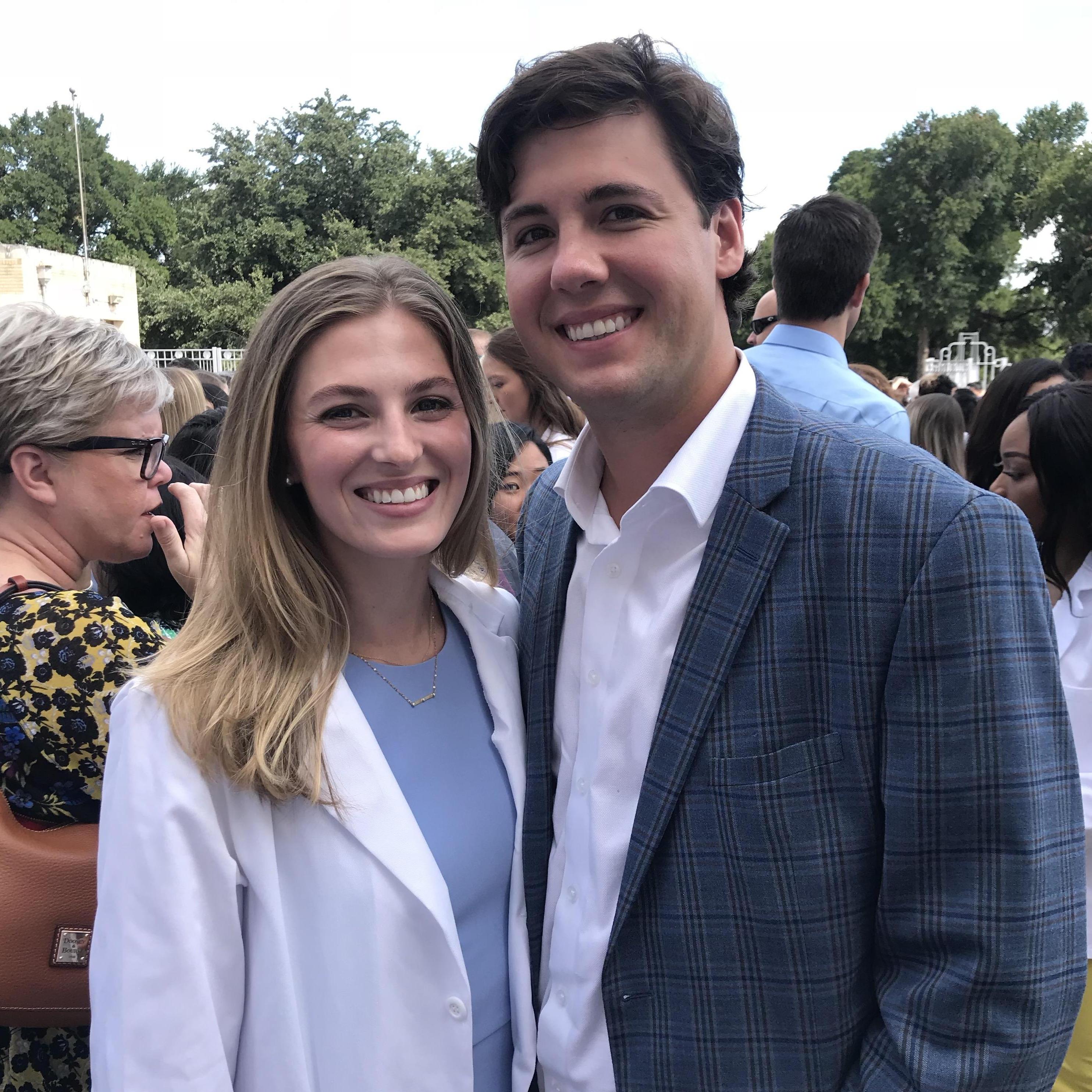 Falon's white coat ceremony