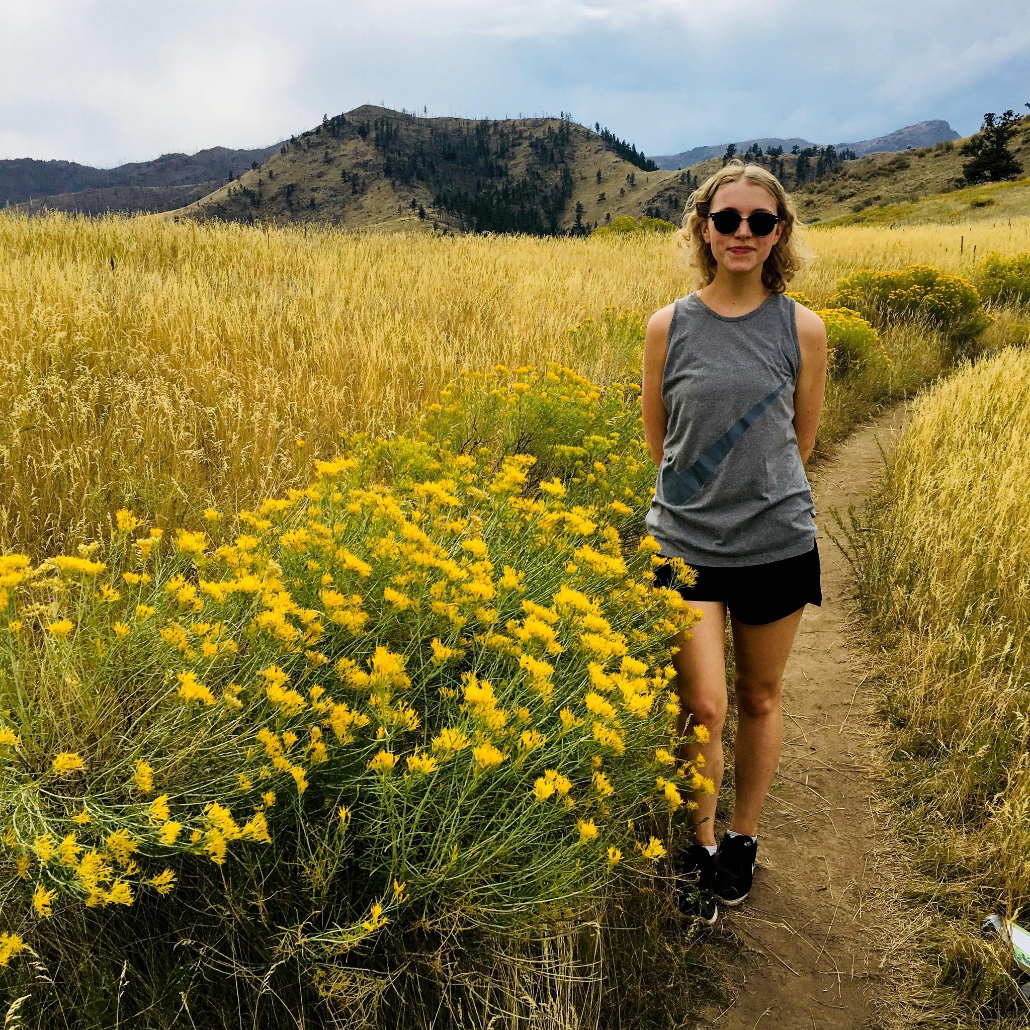 Hiking at Lory State Park during wildflower season