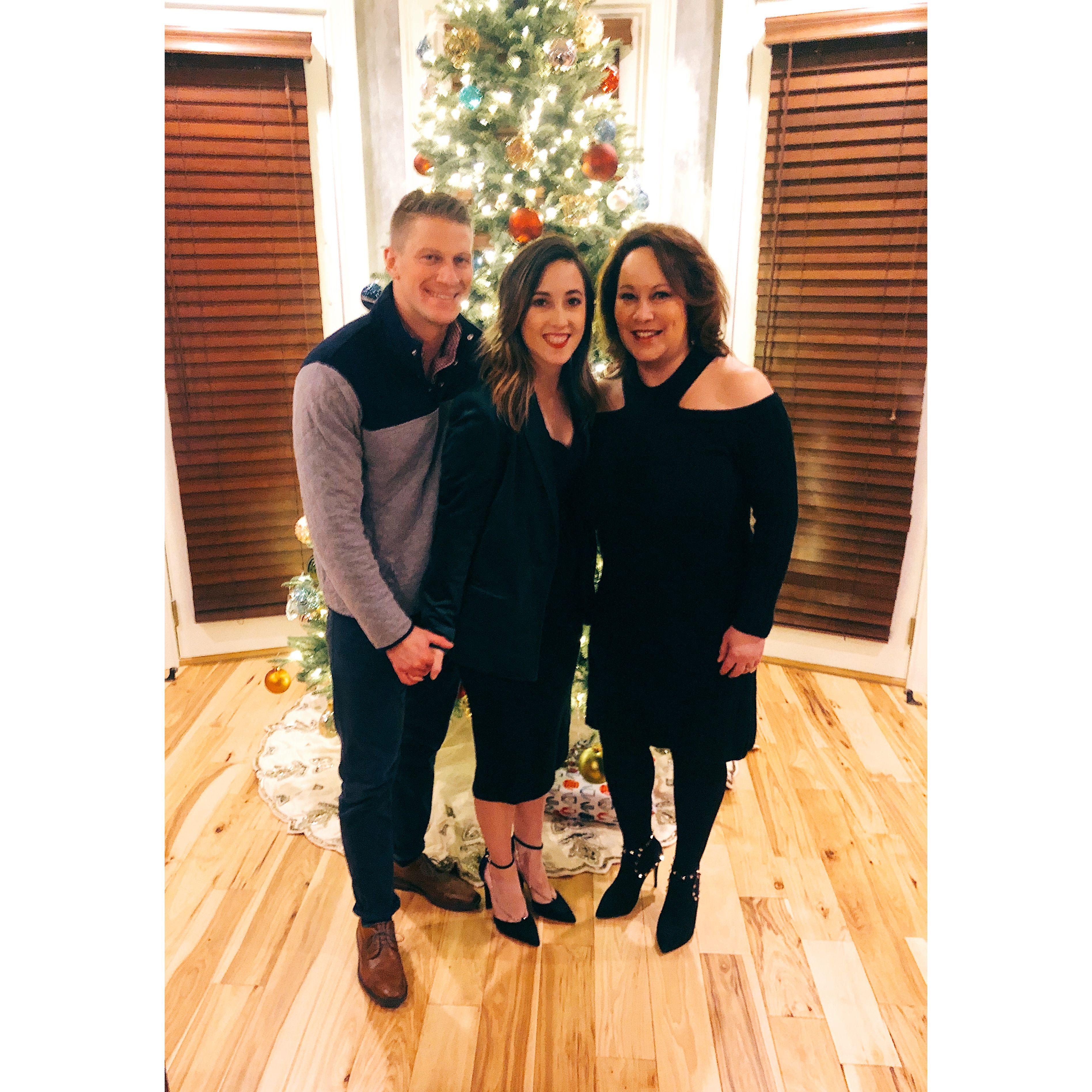 Aaron's first time meeting Kristi Matus, one of Amanda's Godmothers. Boston, December 2019