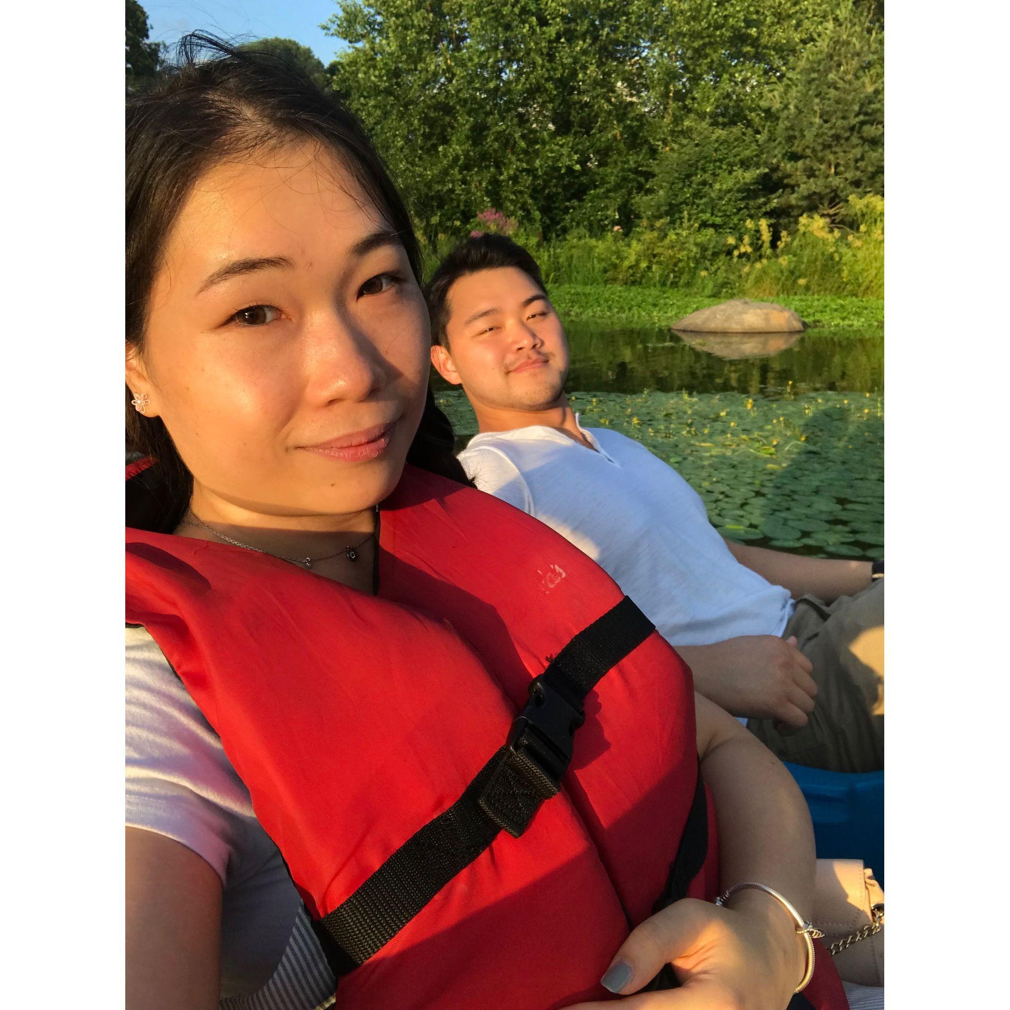Our first boat ride @ prospect park