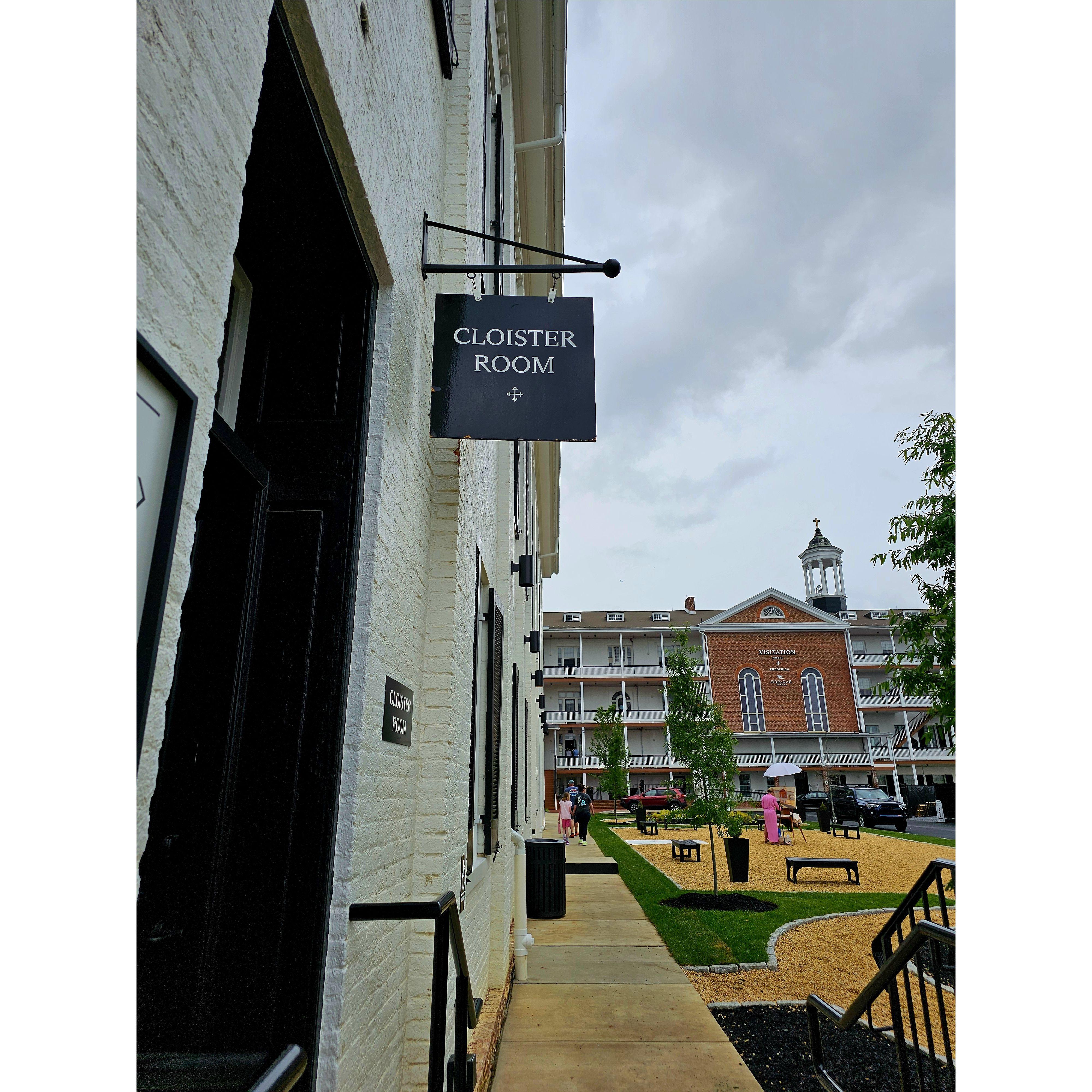 Reception Area - Visitation Hotel Cloister Room