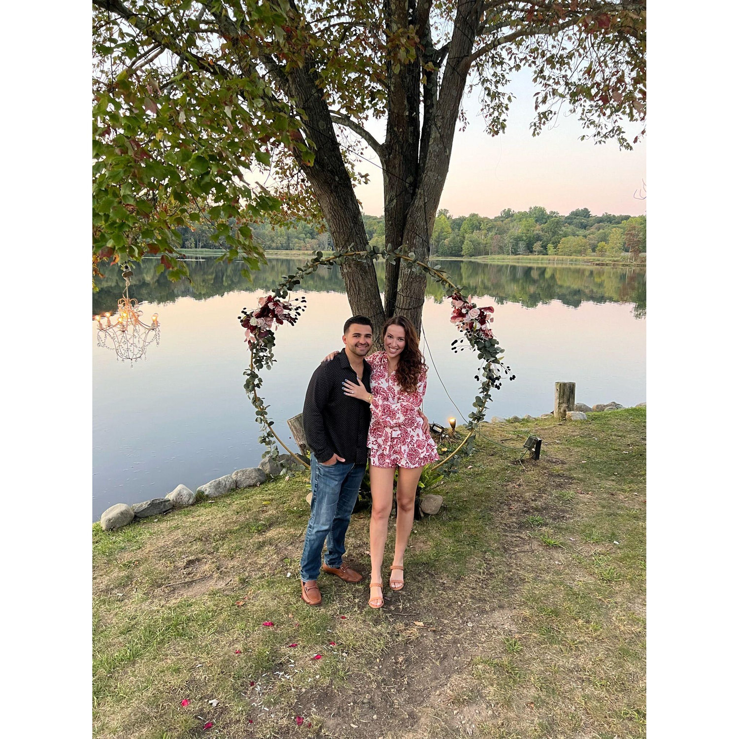 The easiest “yes” at our favorite restaurant, Andre’s in Sparta, New Jersey 💍
