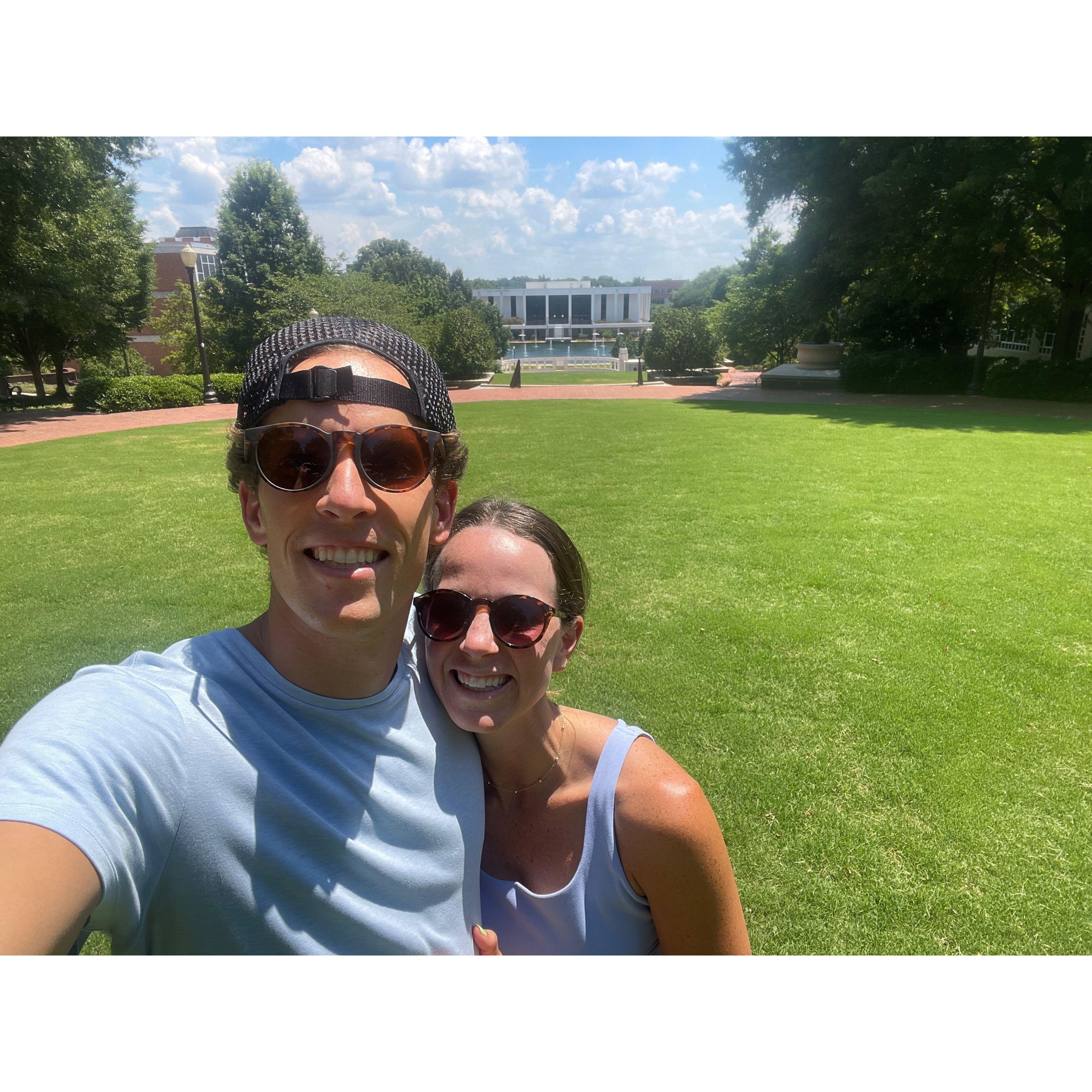 Visiting Clemson together! Our shared Alma mater