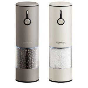 Stainless Steel Rechargeable Electric Salt and Pepper Grinder Set