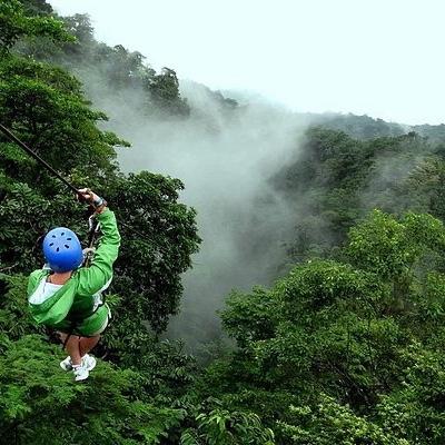 Zipline Experience Fly Over La Fortuna Waterfall