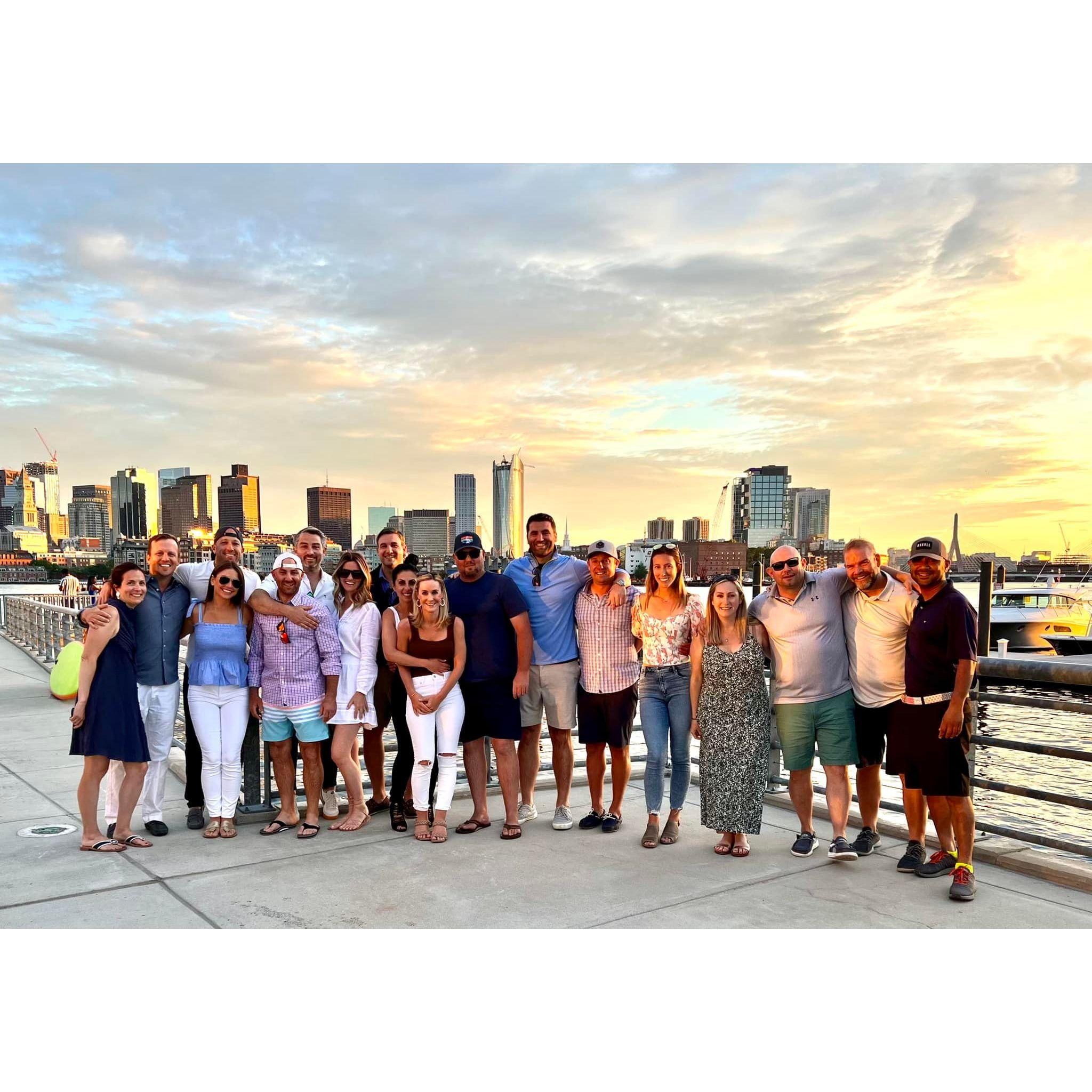 Josh's surprise 40th Birthday party in the Seaport. What a crew, what a night!